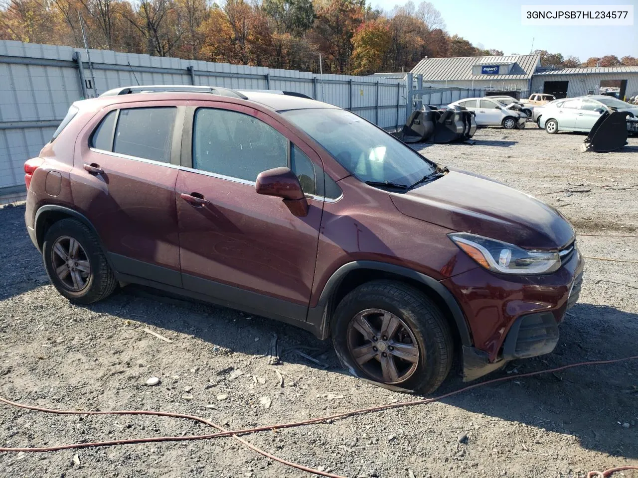 2017 Chevrolet Trax 1Lt VIN: 3GNCJPSB7HL234577 Lot: 77865544