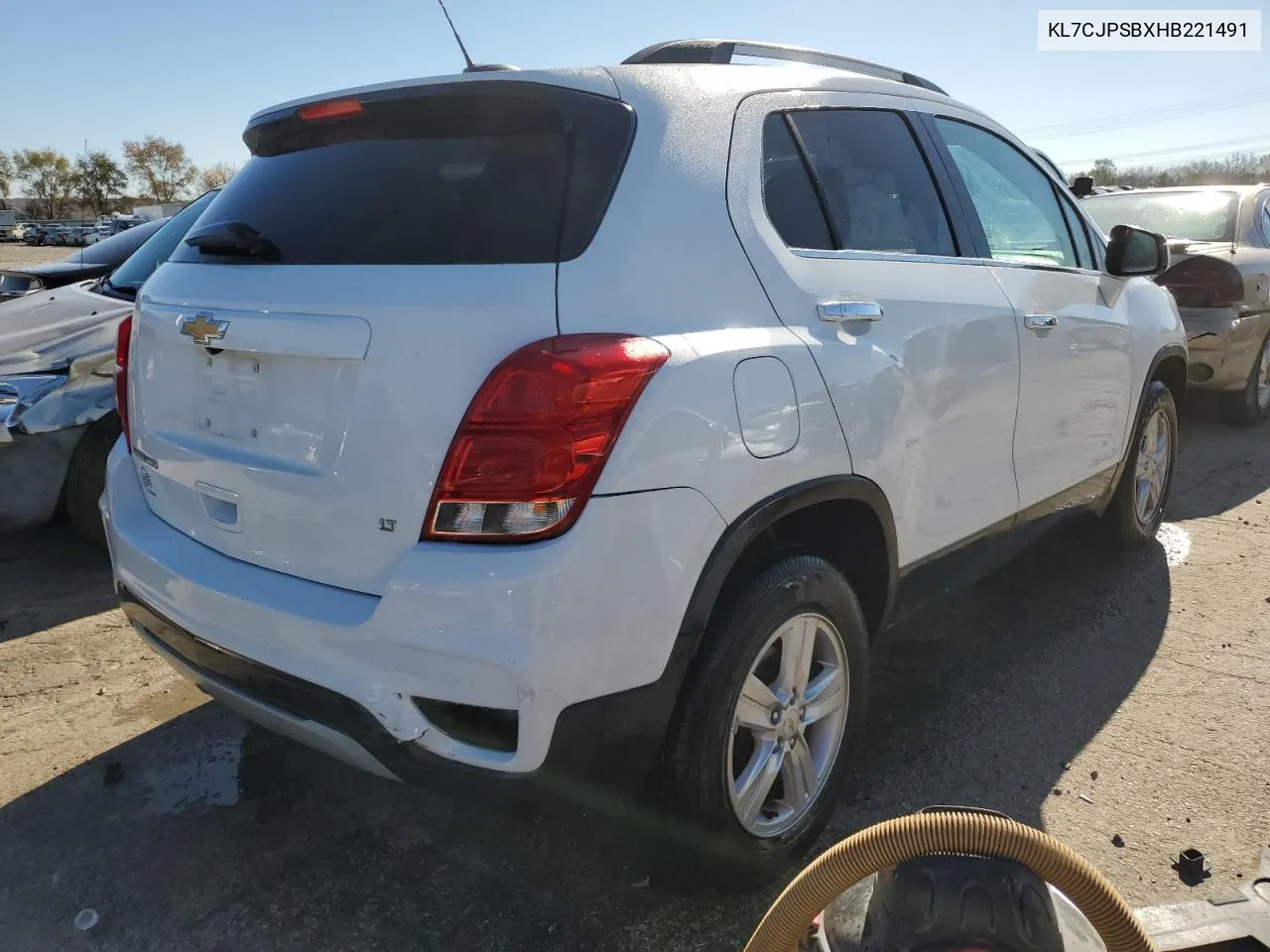 2017 Chevrolet Trax 1Lt VIN: KL7CJPSBXHB221491 Lot: 77996344