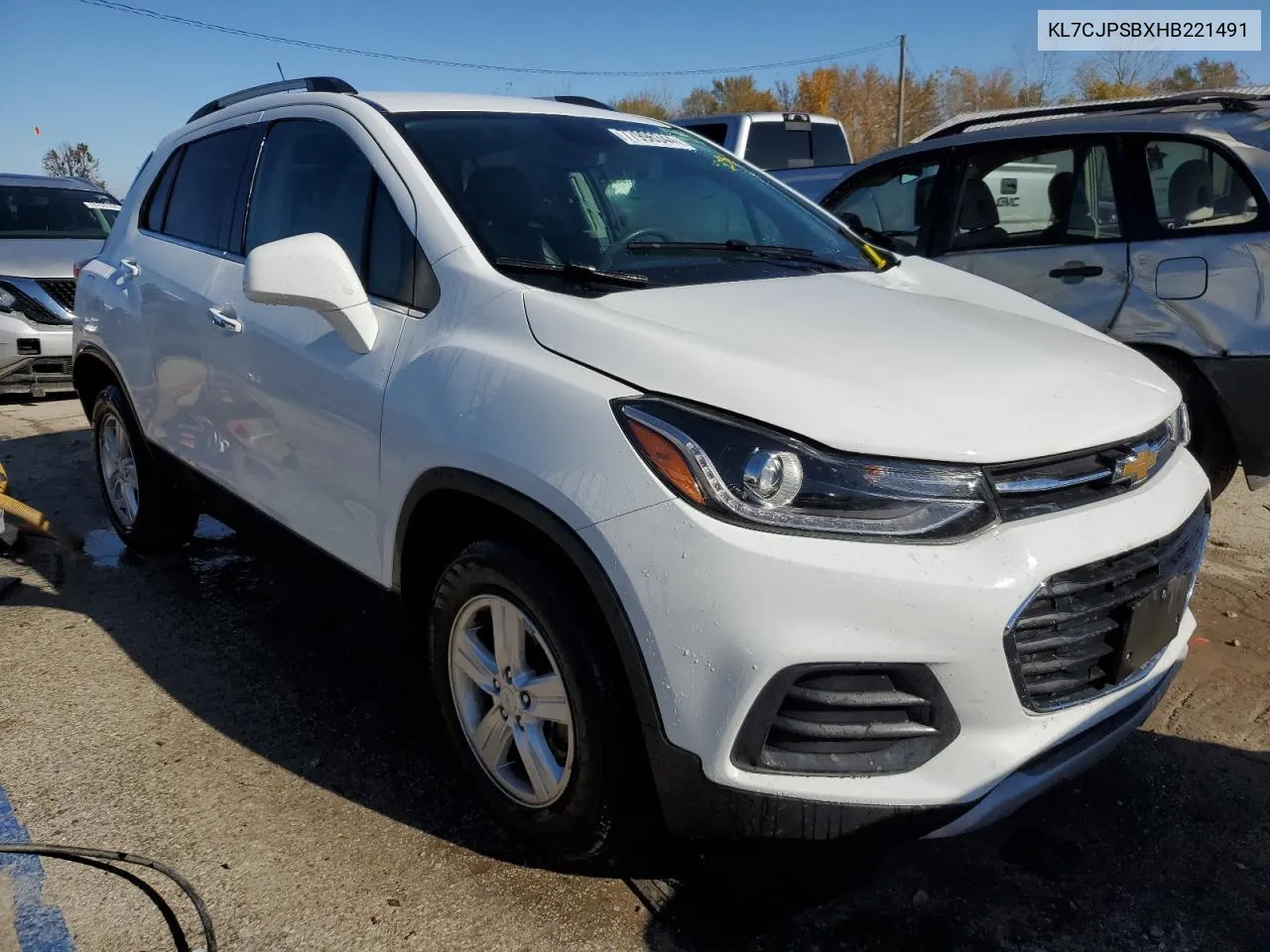 2017 Chevrolet Trax 1Lt VIN: KL7CJPSBXHB221491 Lot: 77996344