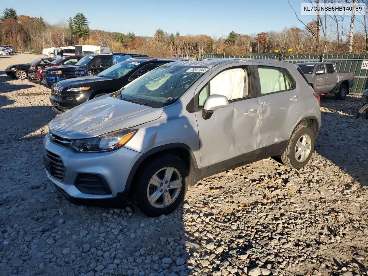 2017 Chevrolet Trax Ls VIN: KL7CJNSB5HB140189 Lot: 78001544