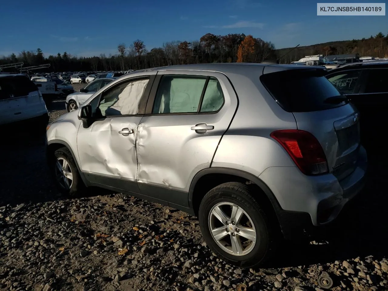 2017 Chevrolet Trax Ls VIN: KL7CJNSB5HB140189 Lot: 78001544