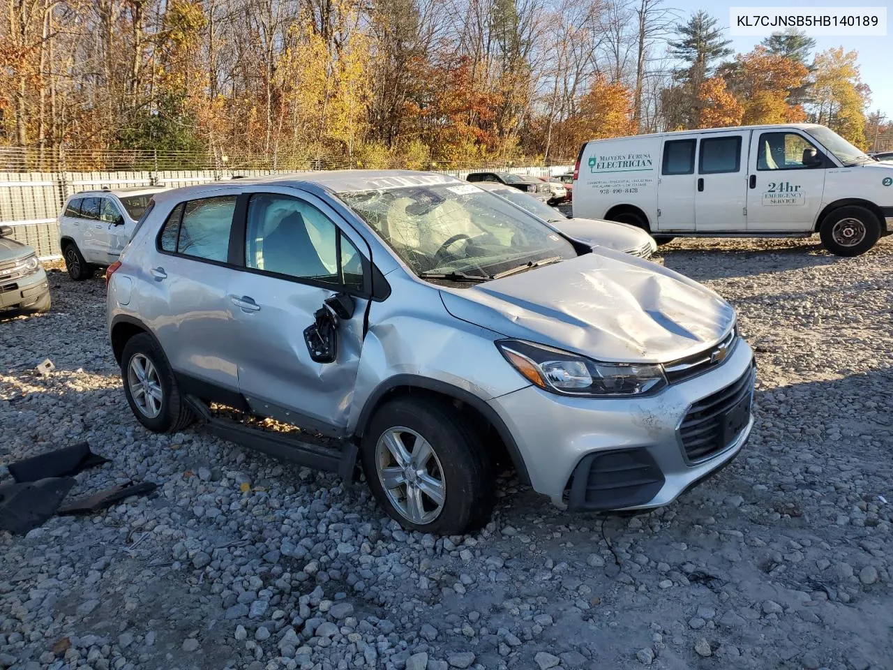 2017 Chevrolet Trax Ls VIN: KL7CJNSB5HB140189 Lot: 78001544