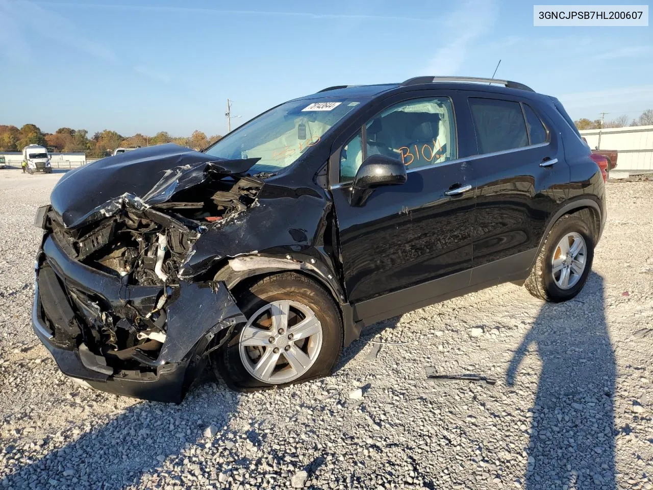 2017 Chevrolet Trax 1Lt VIN: 3GNCJPSB7HL200607 Lot: 78143644