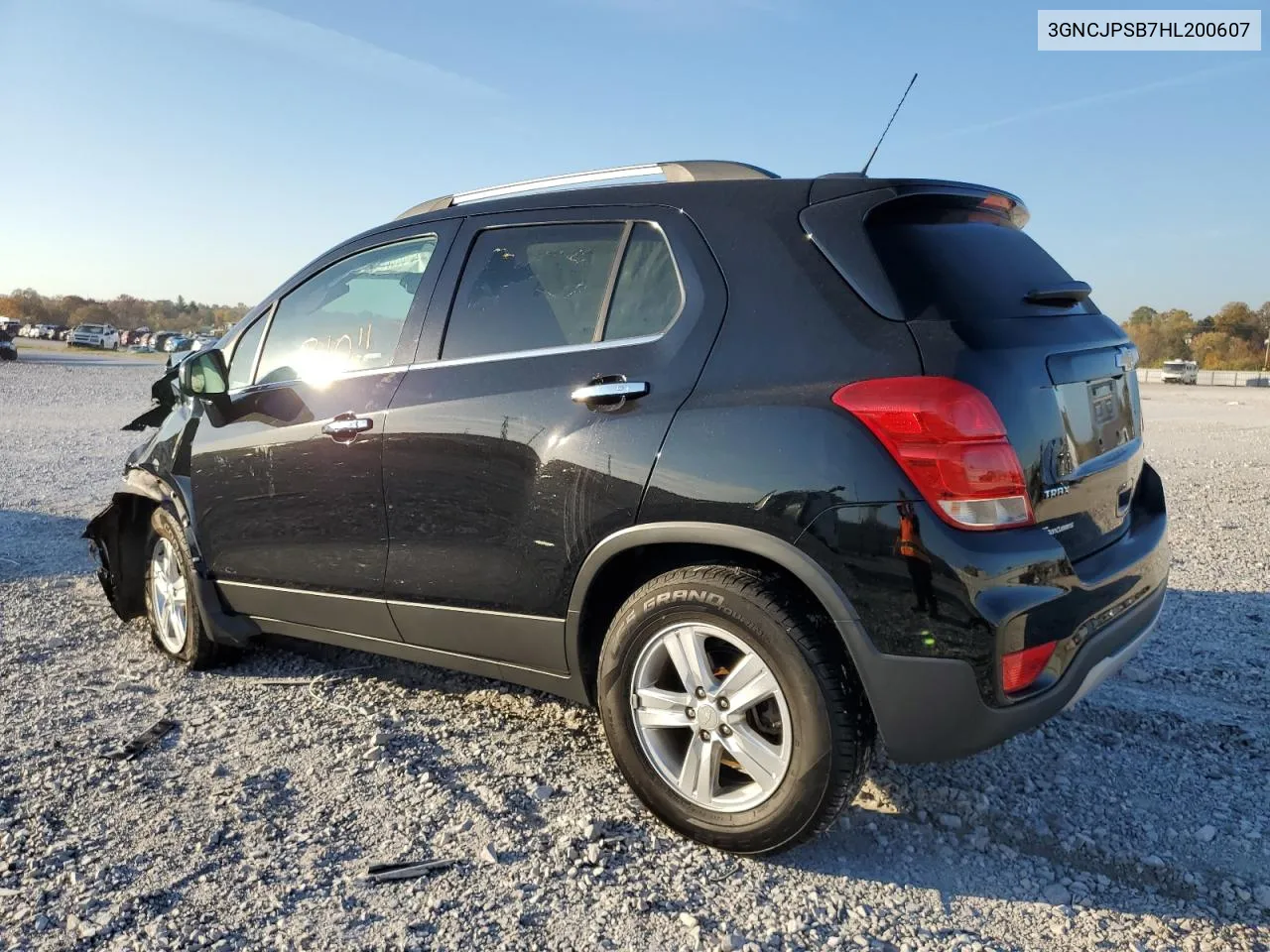 2017 Chevrolet Trax 1Lt VIN: 3GNCJPSB7HL200607 Lot: 78143644