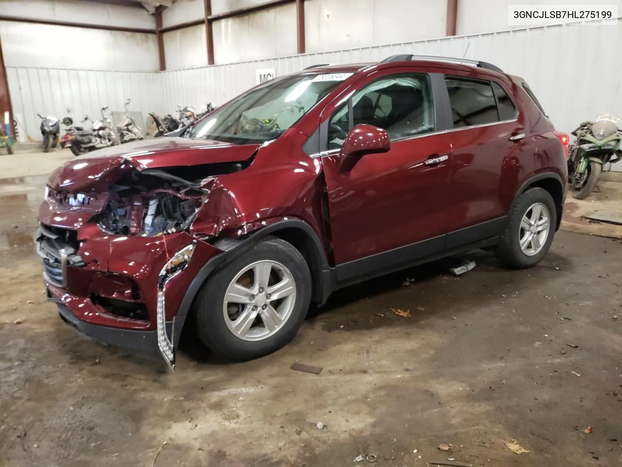 2017 Chevrolet Trax 1Lt VIN: 3GNCJLSB7HL275199 Lot: 78306344