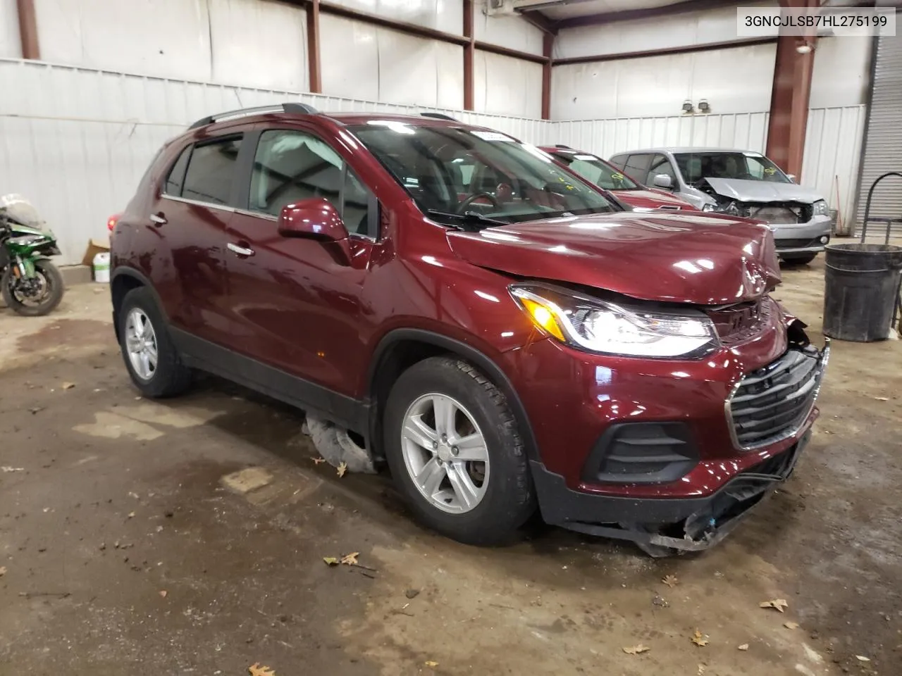 2017 Chevrolet Trax 1Lt VIN: 3GNCJLSB7HL275199 Lot: 78306344