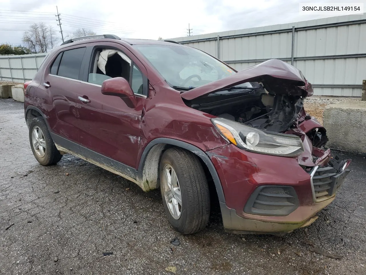 2017 Chevrolet Trax 1Lt VIN: 3GNCJLSB2HL149154 Lot: 78406694