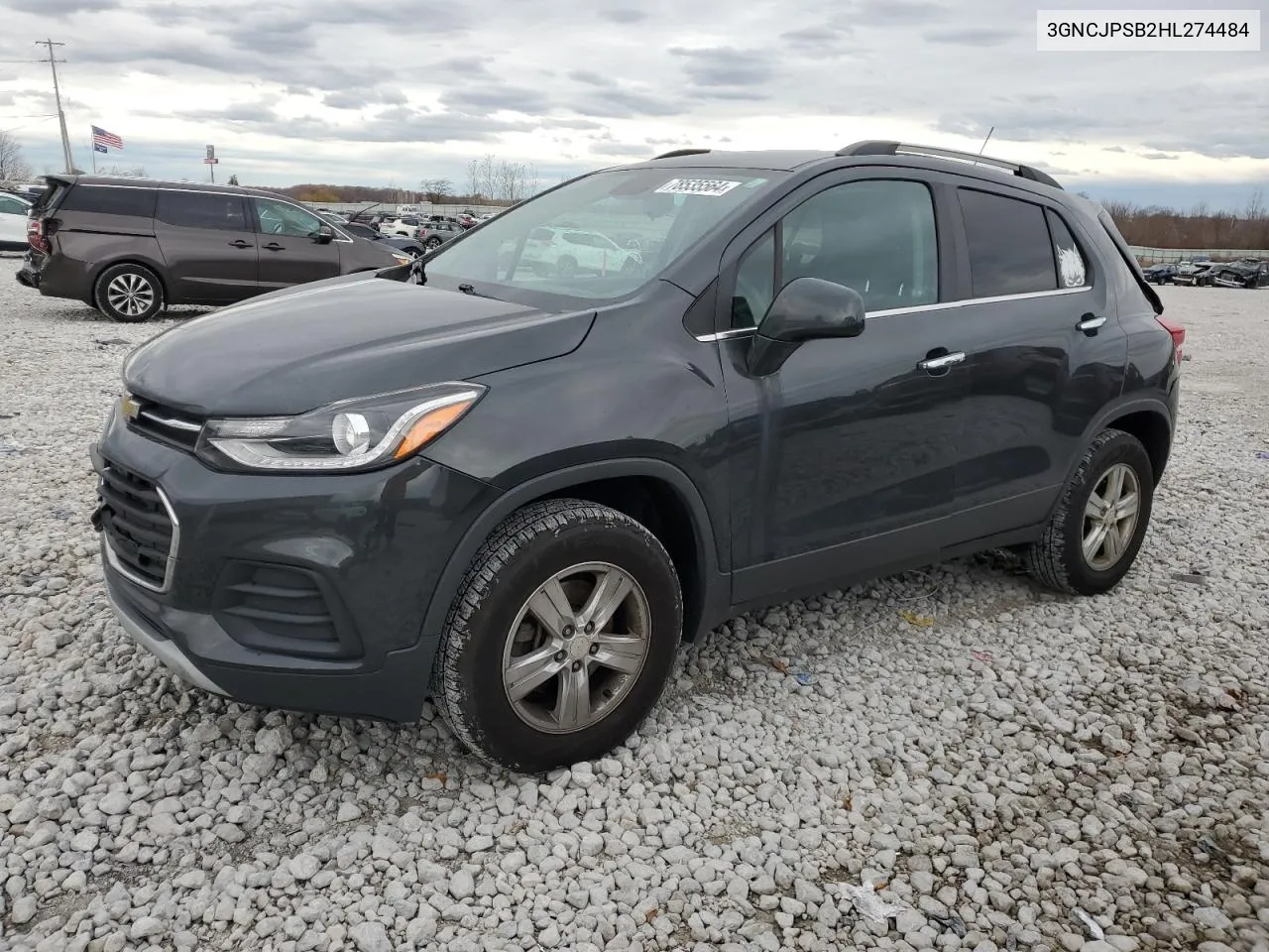 2017 Chevrolet Trax 1Lt VIN: 3GNCJPSB2HL274484 Lot: 78535564