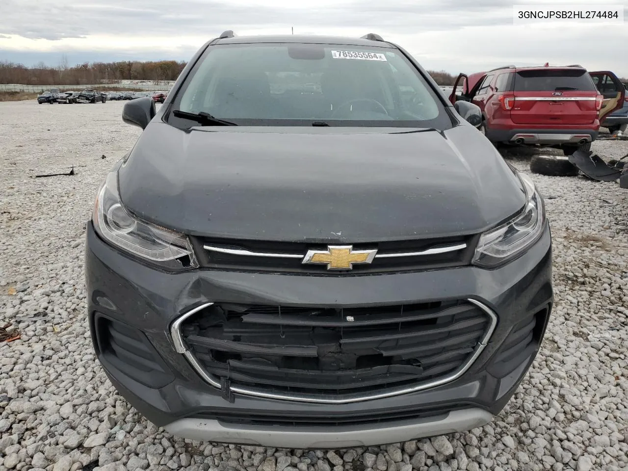 2017 Chevrolet Trax 1Lt VIN: 3GNCJPSB2HL274484 Lot: 78535564