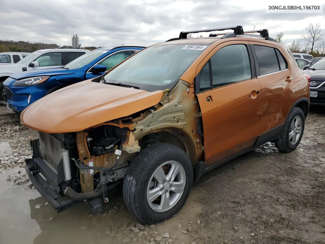 2017 Chevrolet Trax 1Lt VIN: 3GNCJLSB0HL156703 Lot: 78941564