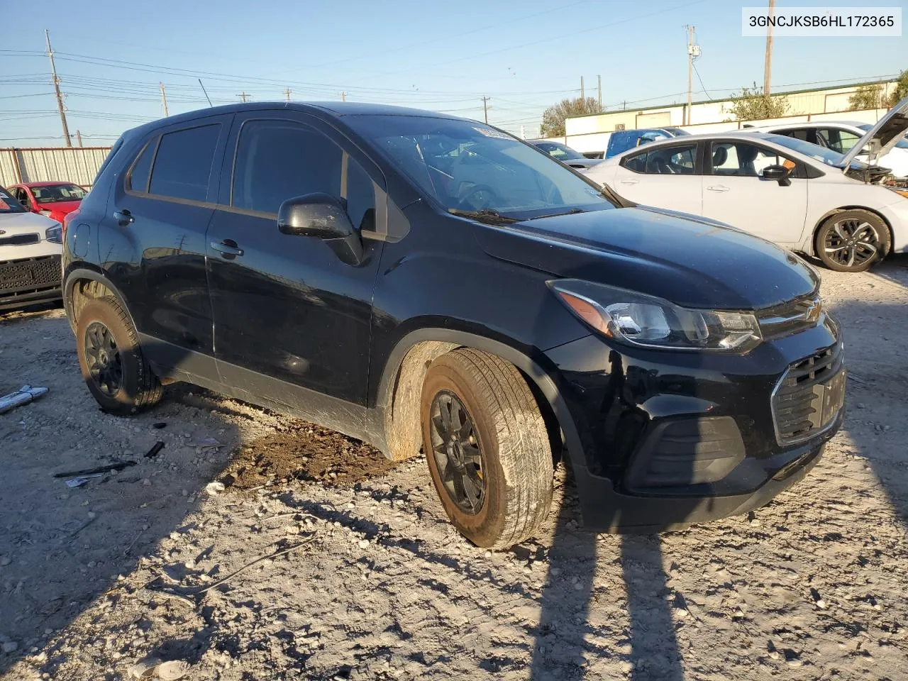 2017 Chevrolet Trax Ls VIN: 3GNCJKSB6HL172365 Lot: 79231244