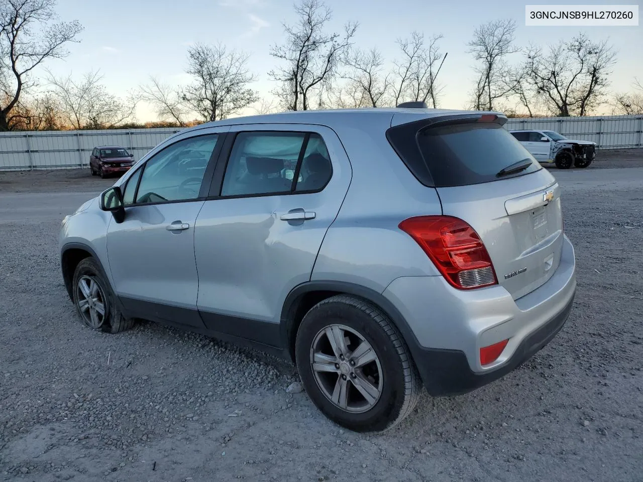 2017 Chevrolet Trax Ls VIN: 3GNCJNSB9HL270260 Lot: 79265064