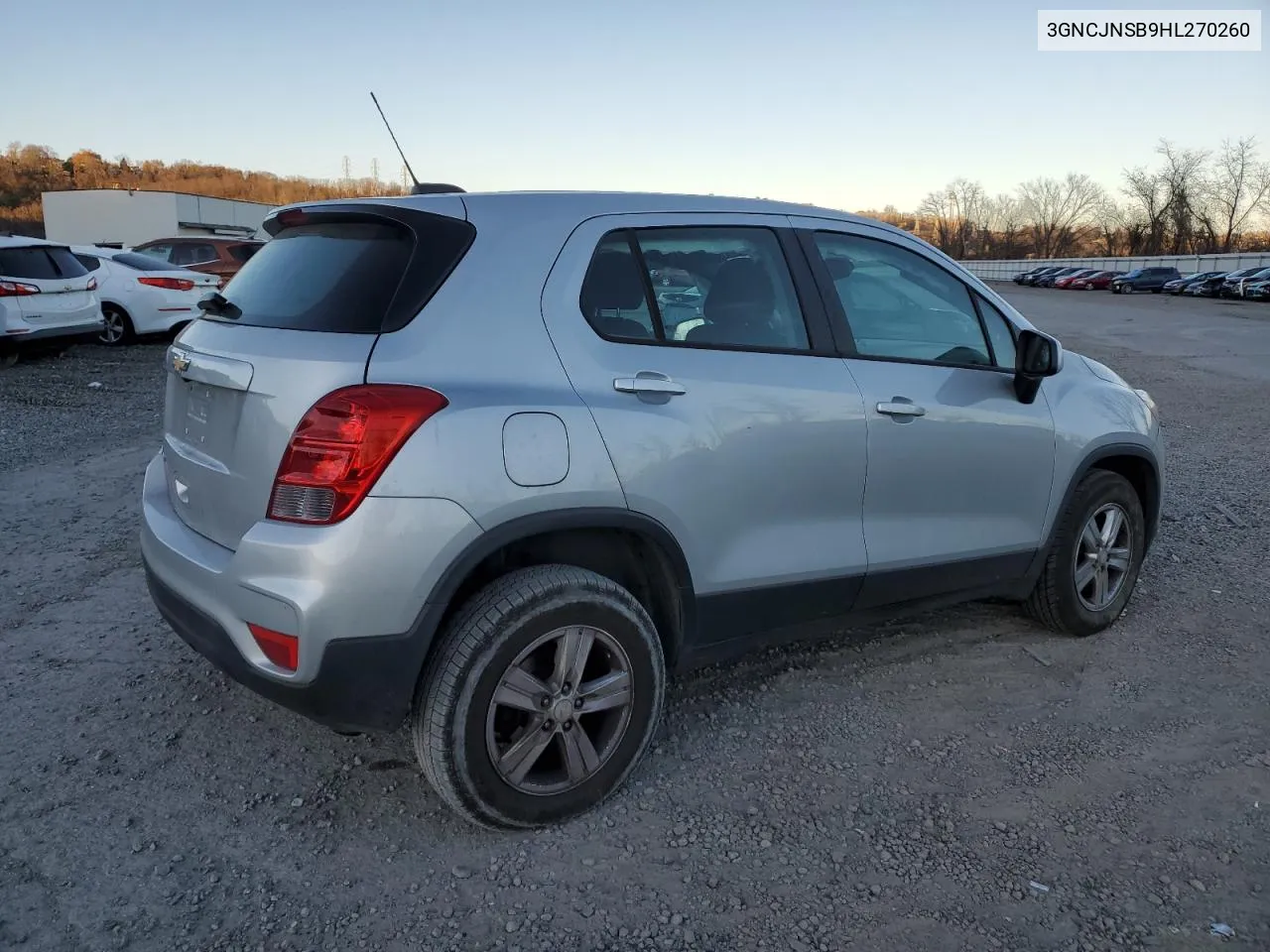 2017 Chevrolet Trax Ls VIN: 3GNCJNSB9HL270260 Lot: 79265064