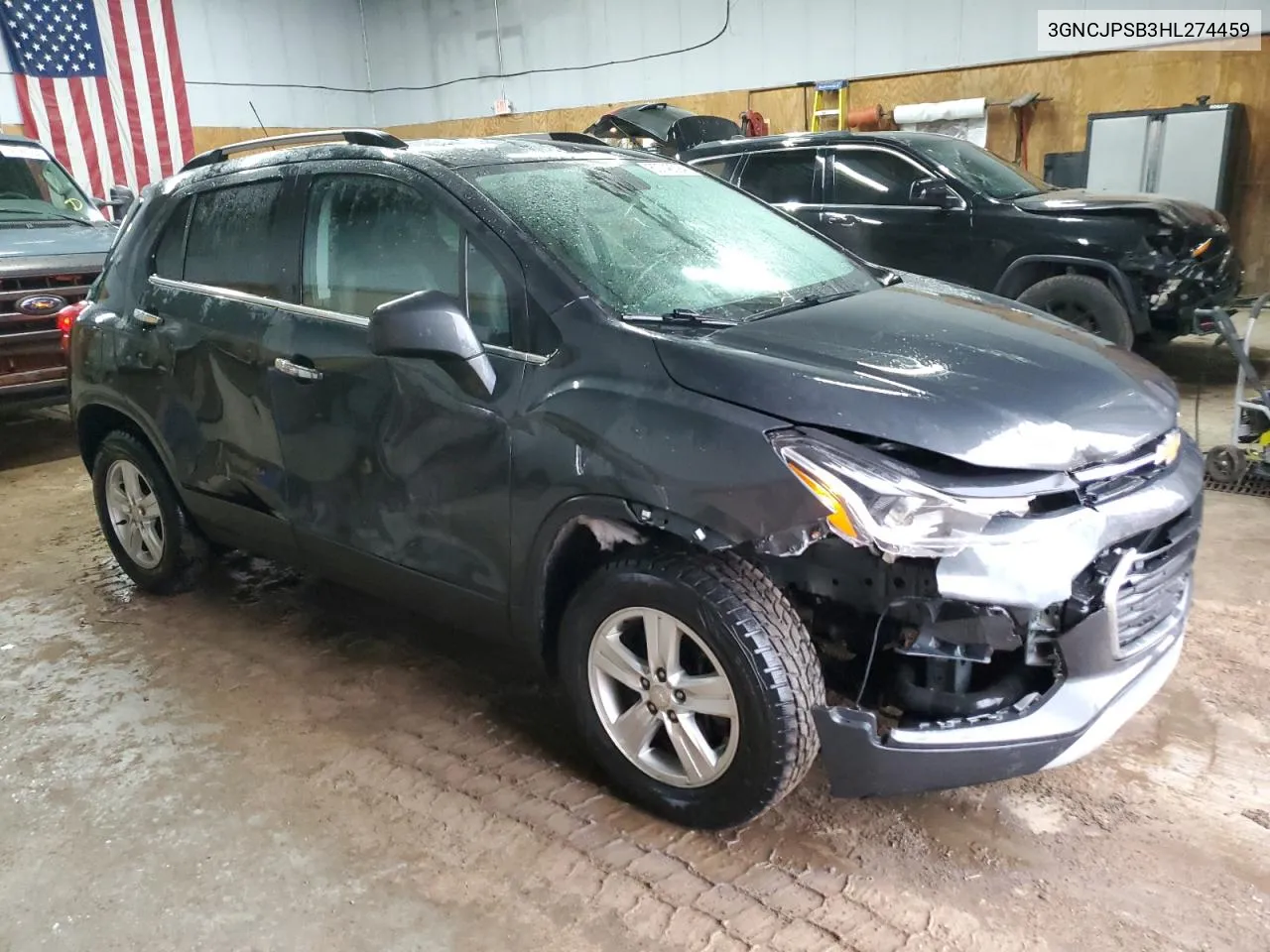 2017 Chevrolet Trax 1Lt VIN: 3GNCJPSB3HL274459 Lot: 80748394