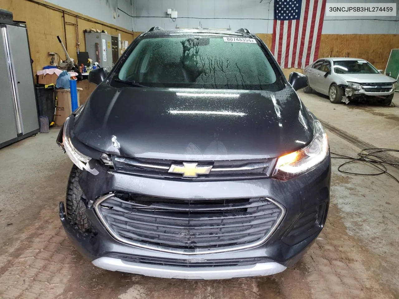 2017 Chevrolet Trax 1Lt VIN: 3GNCJPSB3HL274459 Lot: 80748394