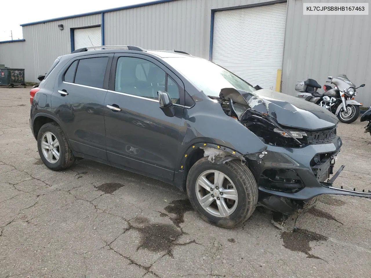 2017 Chevrolet Trax 1Lt VIN: KL7CJPSB8HB167463 Lot: 80819144