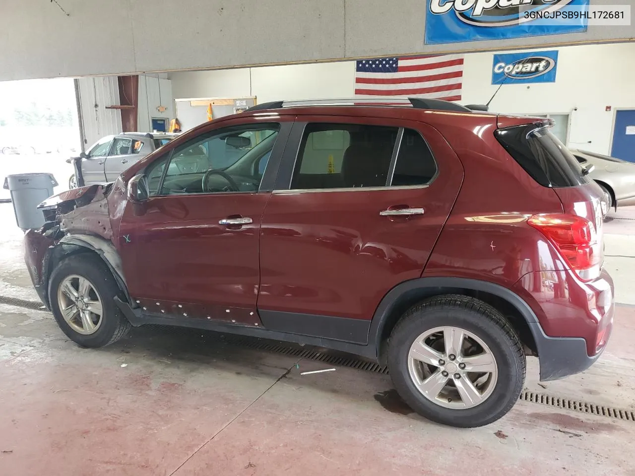 2017 Chevrolet Trax 1Lt VIN: 3GNCJPSB9HL172681 Lot: 81243314