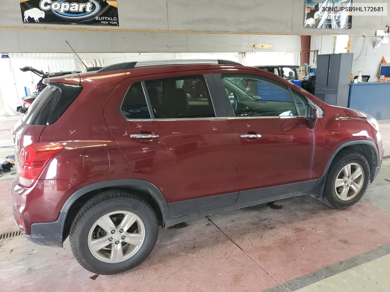 2017 Chevrolet Trax 1Lt VIN: 3GNCJPSB9HL172681 Lot: 81243314