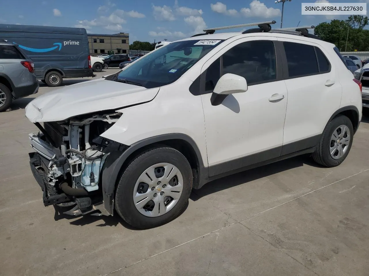 2018 Chevrolet Trax Ls VIN: 3GNCJKSB4JL227630 Lot: 59421554