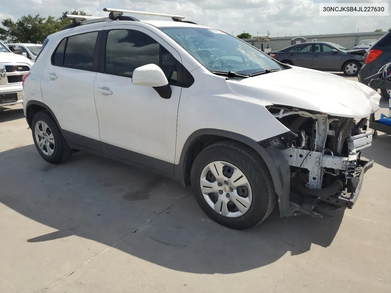 2018 Chevrolet Trax Ls VIN: 3GNCJKSB4JL227630 Lot: 59421554