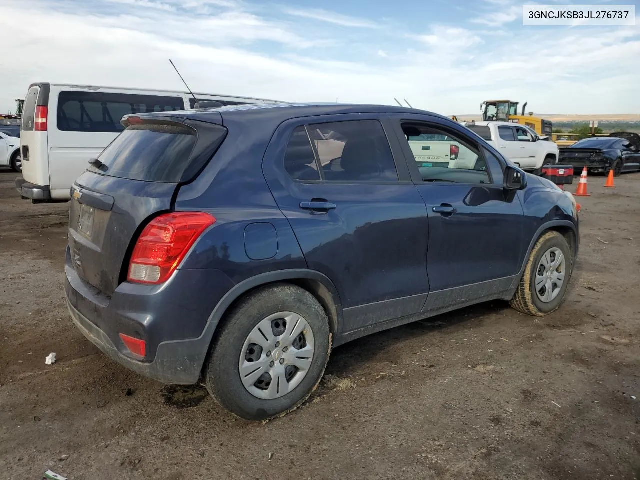 2018 Chevrolet Trax Ls VIN: 3GNCJKSB3JL276737 Lot: 60765864