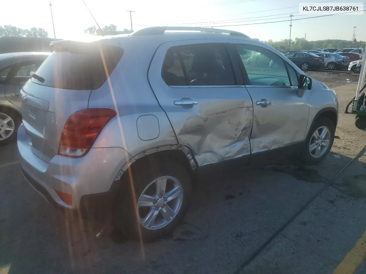 2018 Chevrolet Trax 1Lt VIN: KL7CJLSB7JB638761 Lot: 62627504