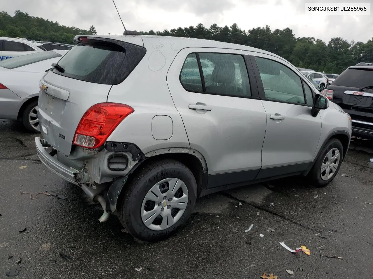 2018 Chevrolet Trax Ls VIN: 3GNCJKSB1JL255966 Lot: 64020204