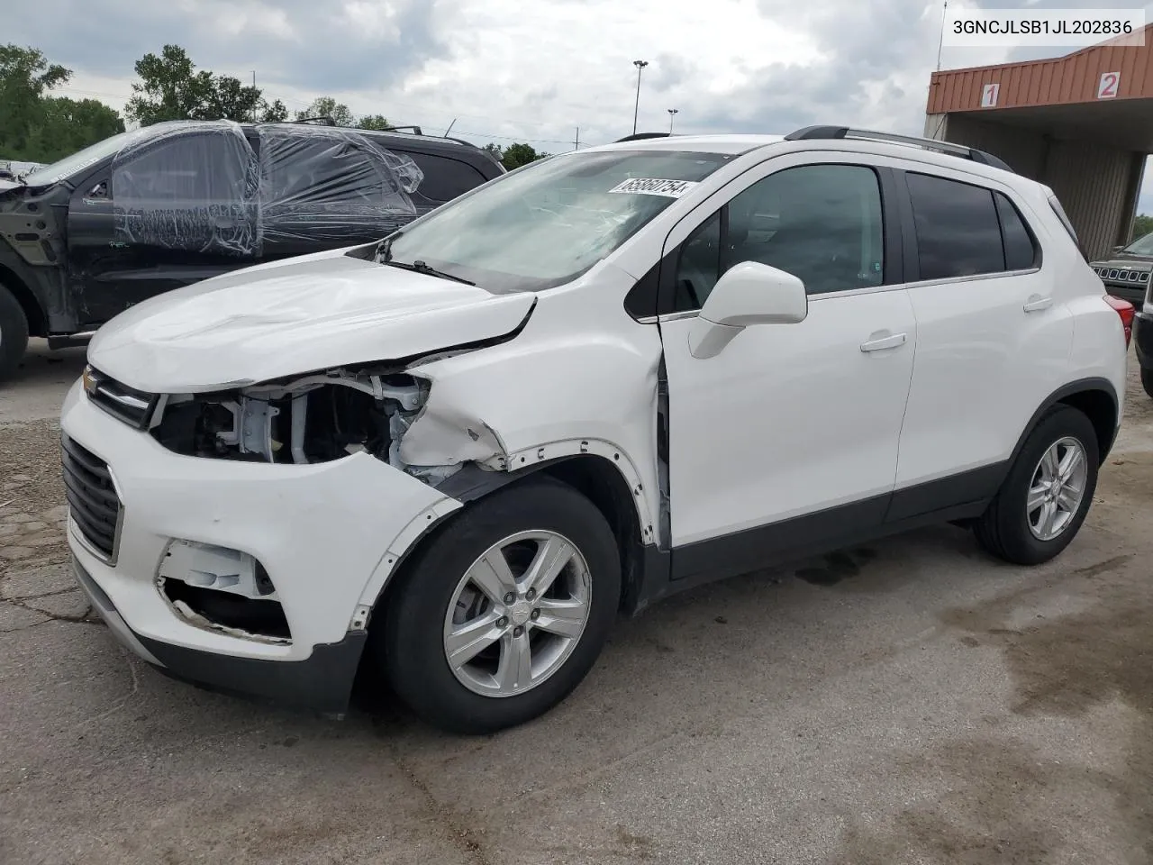 2018 Chevrolet Trax 1Lt VIN: 3GNCJLSB1JL202836 Lot: 65860754