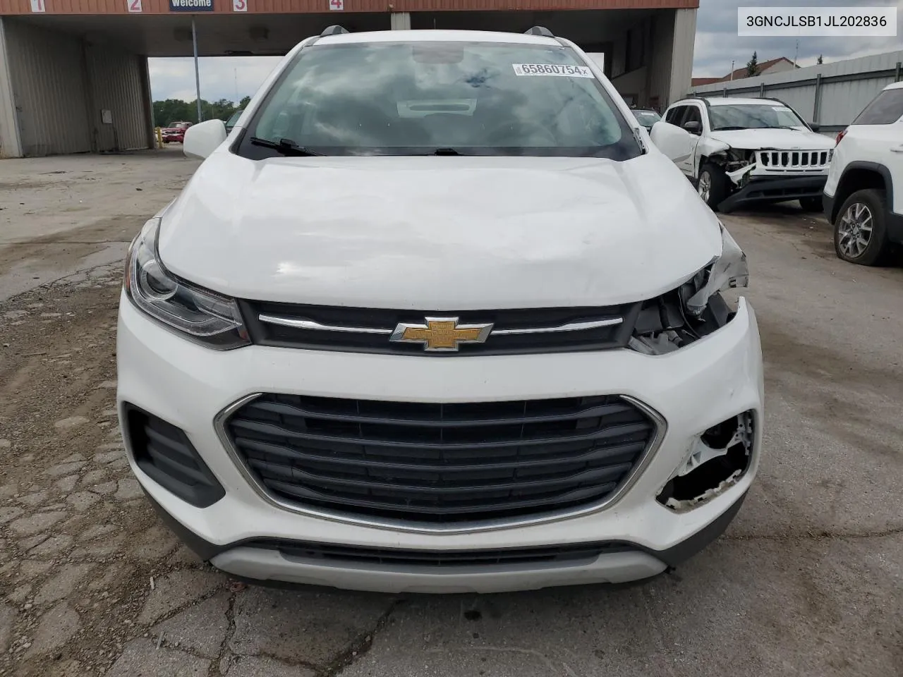 2018 Chevrolet Trax 1Lt VIN: 3GNCJLSB1JL202836 Lot: 65860754