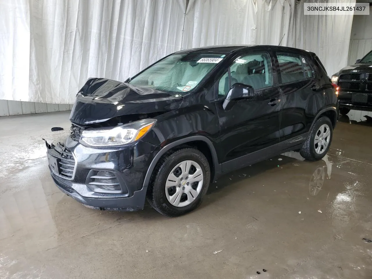 2018 Chevrolet Trax Ls VIN: 3GNCJKSB4JL261437 Lot: 66065904