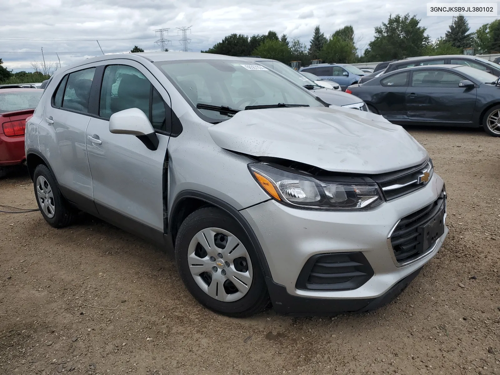 2018 Chevrolet Trax Ls VIN: 3GNCJKSB9JL380102 Lot: 66567004