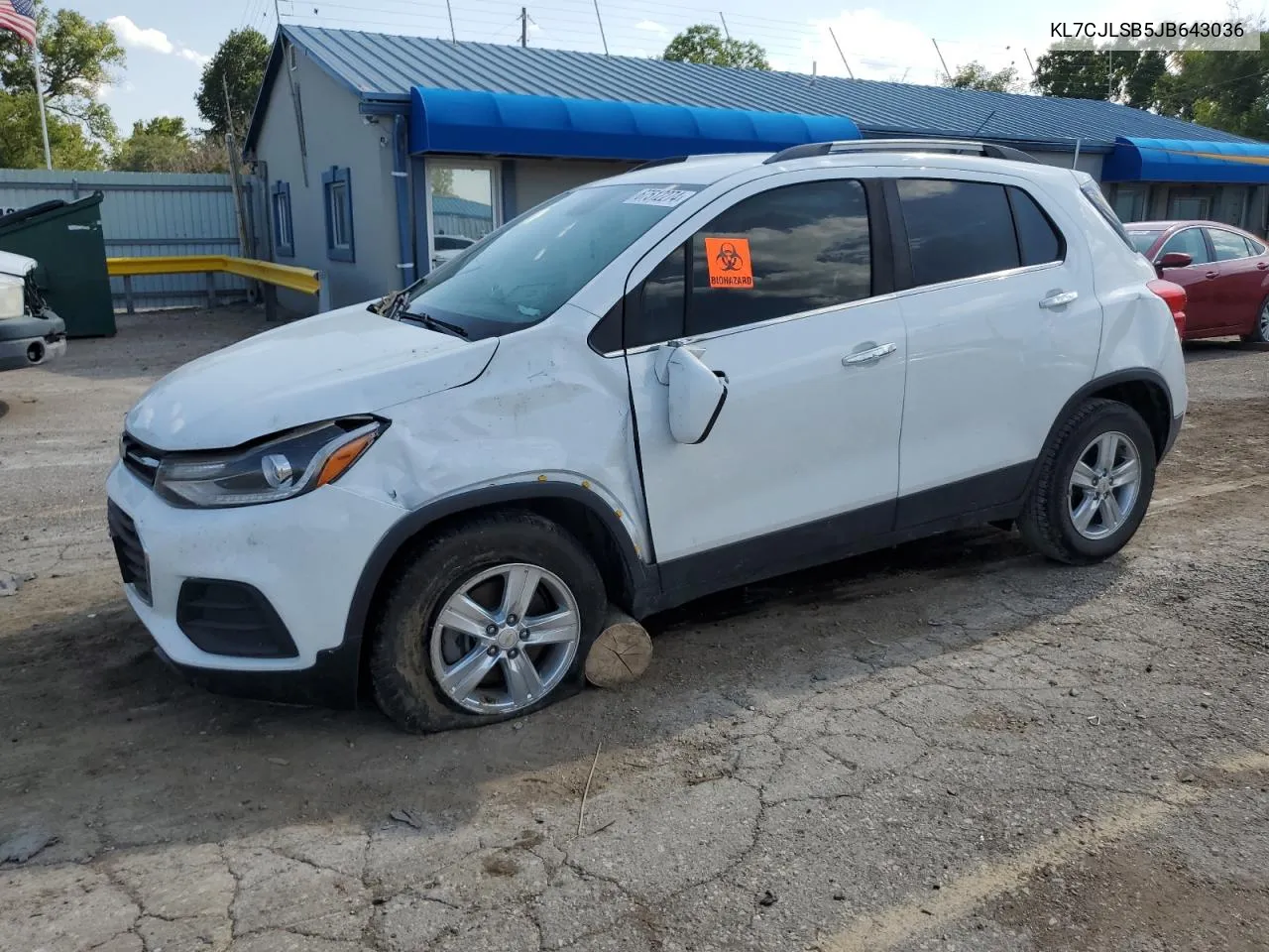 2018 Chevrolet Trax 1Lt VIN: KL7CJLSB5JB643036 Lot: 67512274