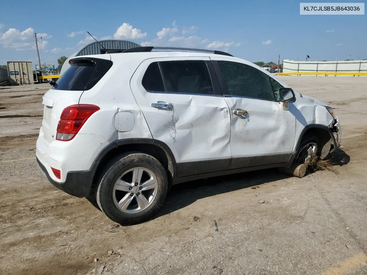 2018 Chevrolet Trax 1Lt VIN: KL7CJLSB5JB643036 Lot: 67512274