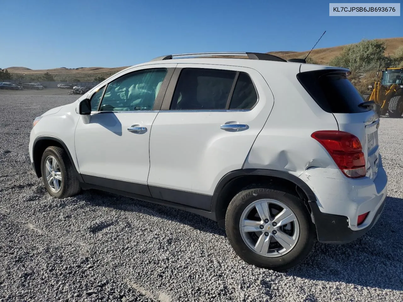 2018 Chevrolet Trax 1Lt VIN: KL7CJPSB6JB693676 Lot: 68168654