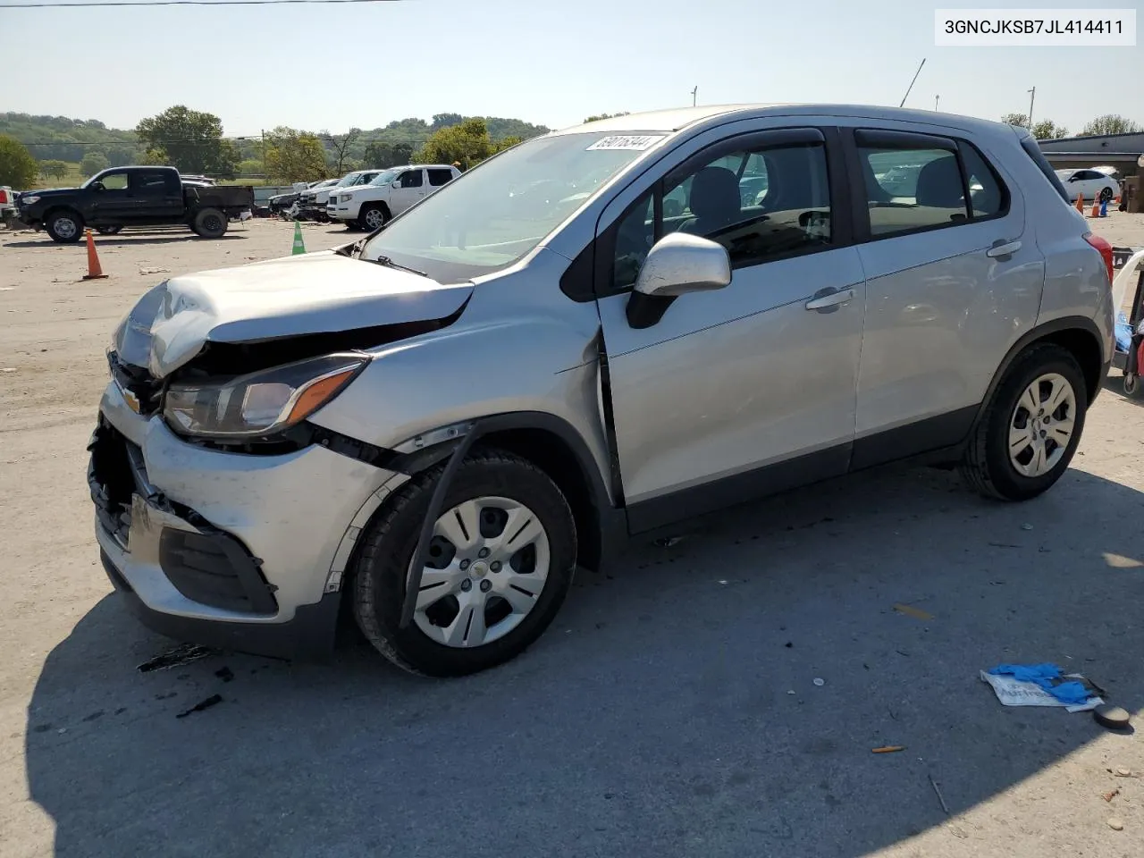 2018 Chevrolet Trax Ls VIN: 3GNCJKSB7JL414411 Lot: 69016344