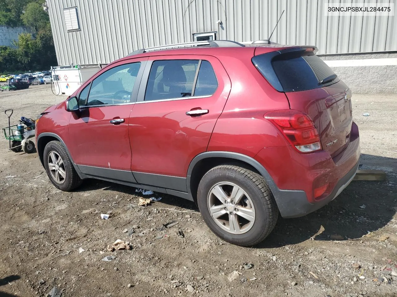 2018 Chevrolet Trax 1Lt VIN: 3GNCJPSBXJL284475 Lot: 69429864