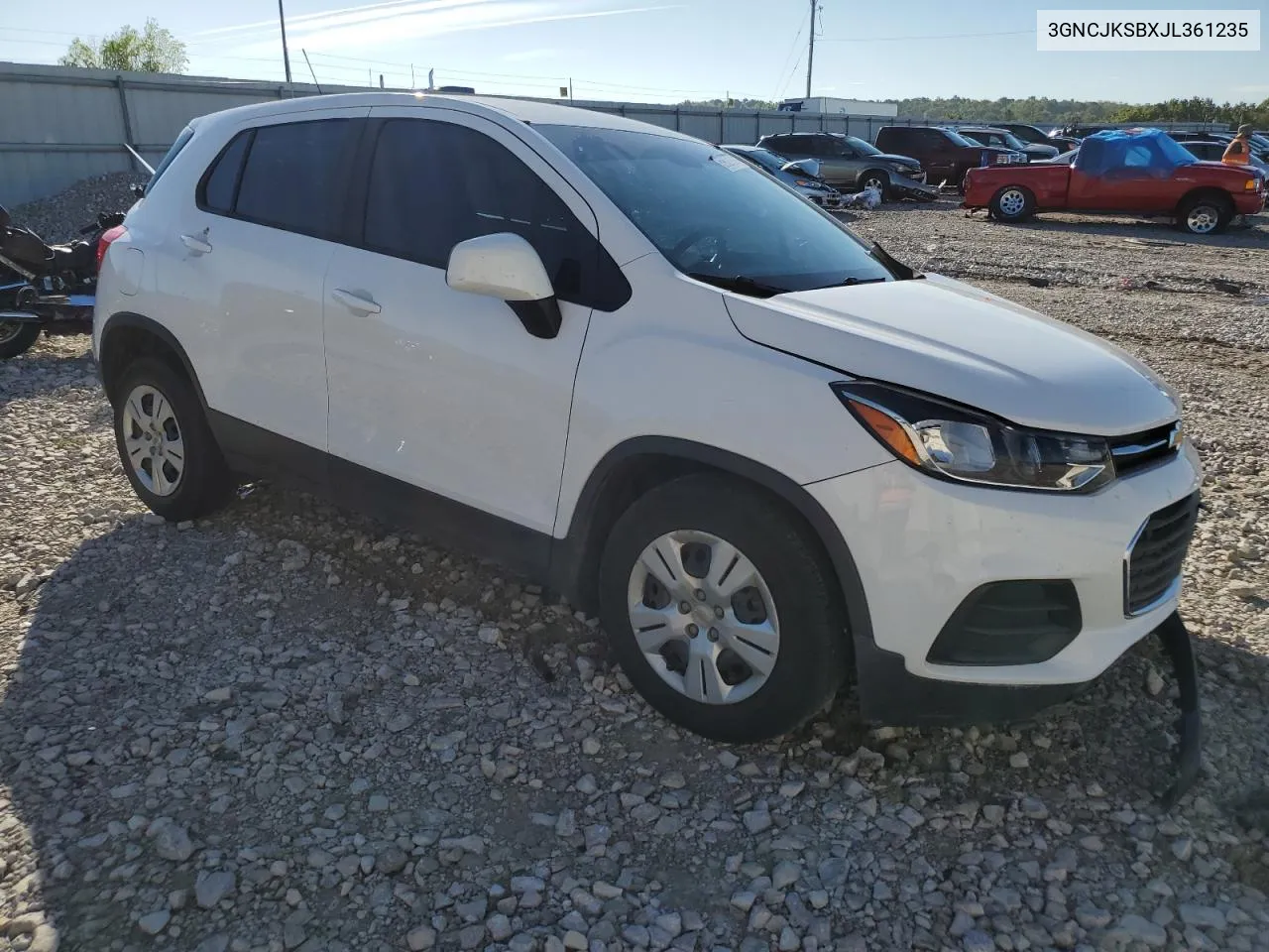 2018 Chevrolet Trax Ls VIN: 3GNCJKSBXJL361235 Lot: 69627224