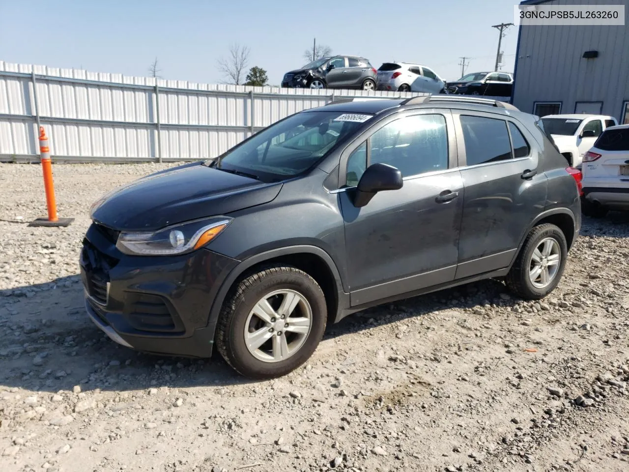 2018 Chevrolet Trax 1Lt VIN: 3GNCJPSB5JL263260 Lot: 69686094