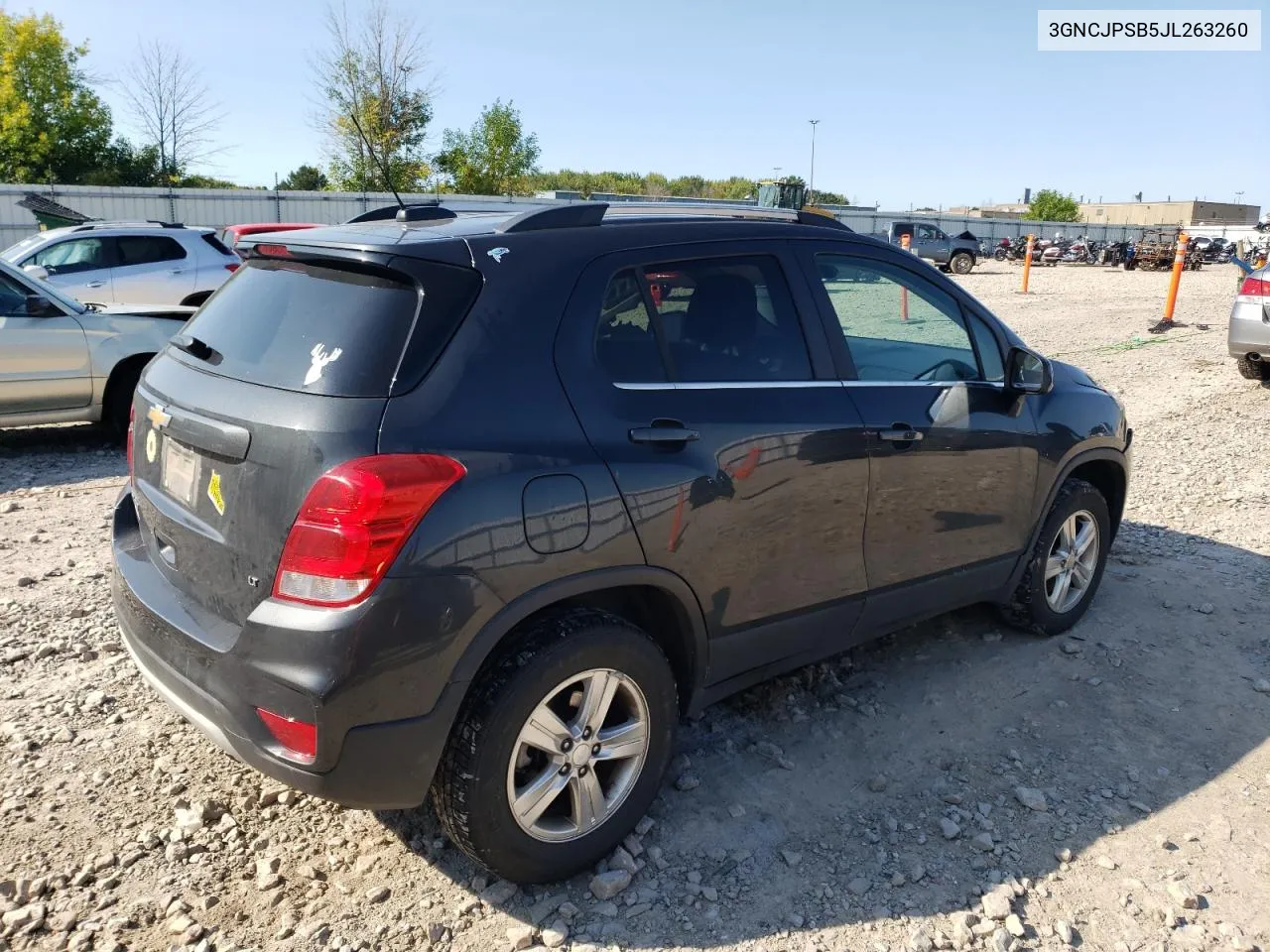 2018 Chevrolet Trax 1Lt VIN: 3GNCJPSB5JL263260 Lot: 69686094