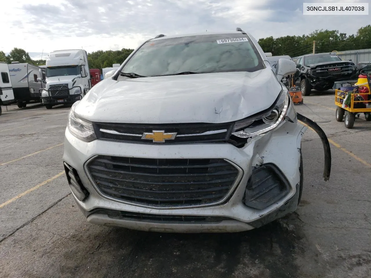 2018 Chevrolet Trax 1Lt VIN: 3GNCJLSB1JL407038 Lot: 69796034