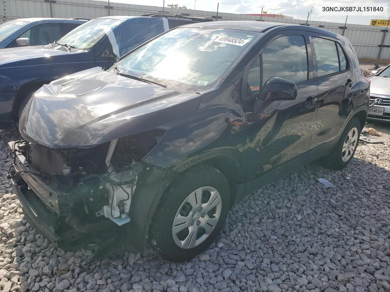 3GNCJKSB7JL151840 2018 Chevrolet Trax Ls