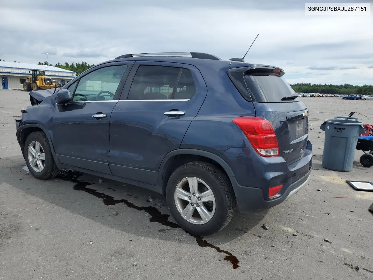 2018 Chevrolet Trax 1Lt VIN: 3GNCJPSBXJL287151 Lot: 70303804