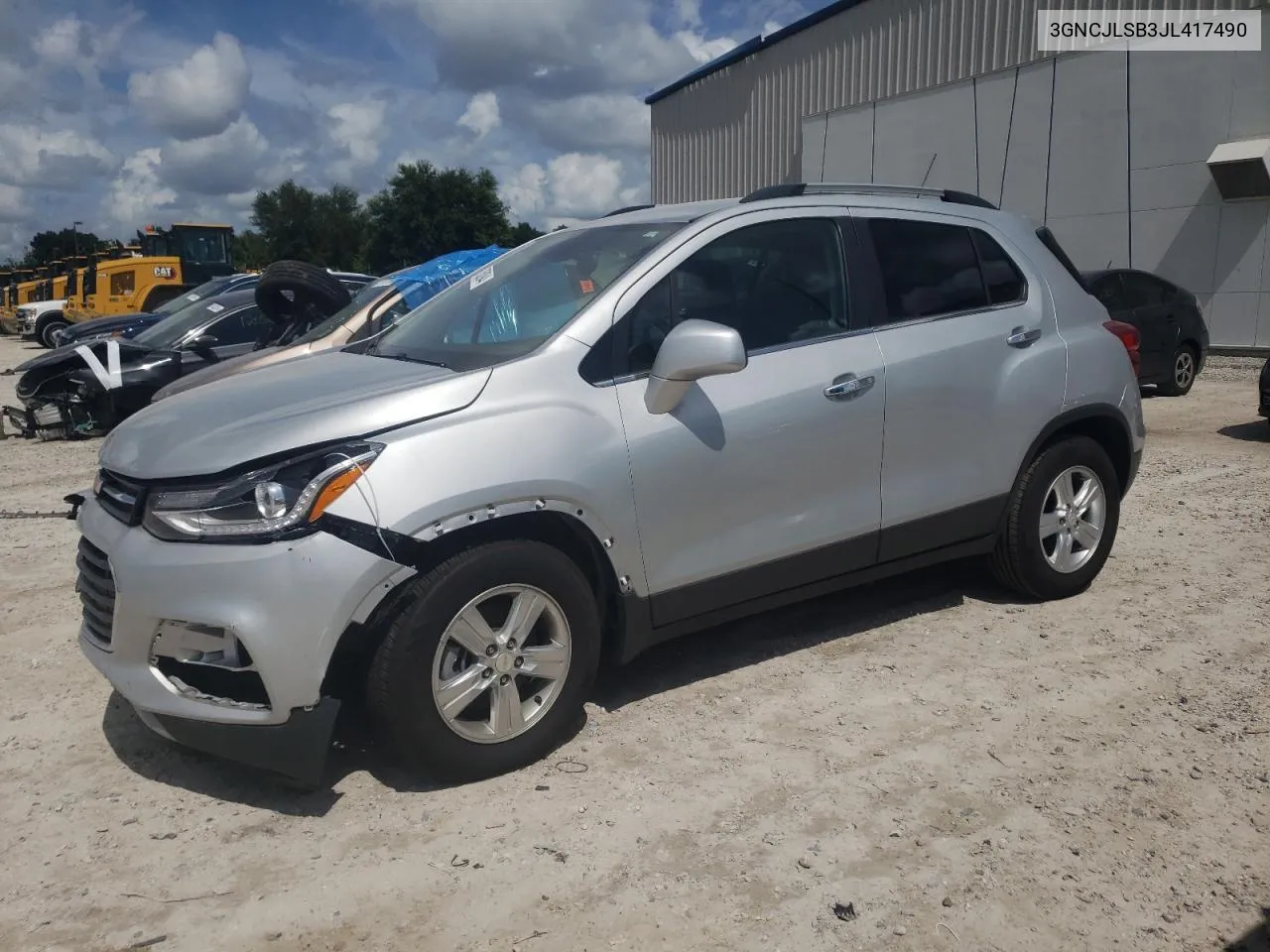 2018 Chevrolet Trax 1Lt VIN: 3GNCJLSB3JL417490 Lot: 70500944