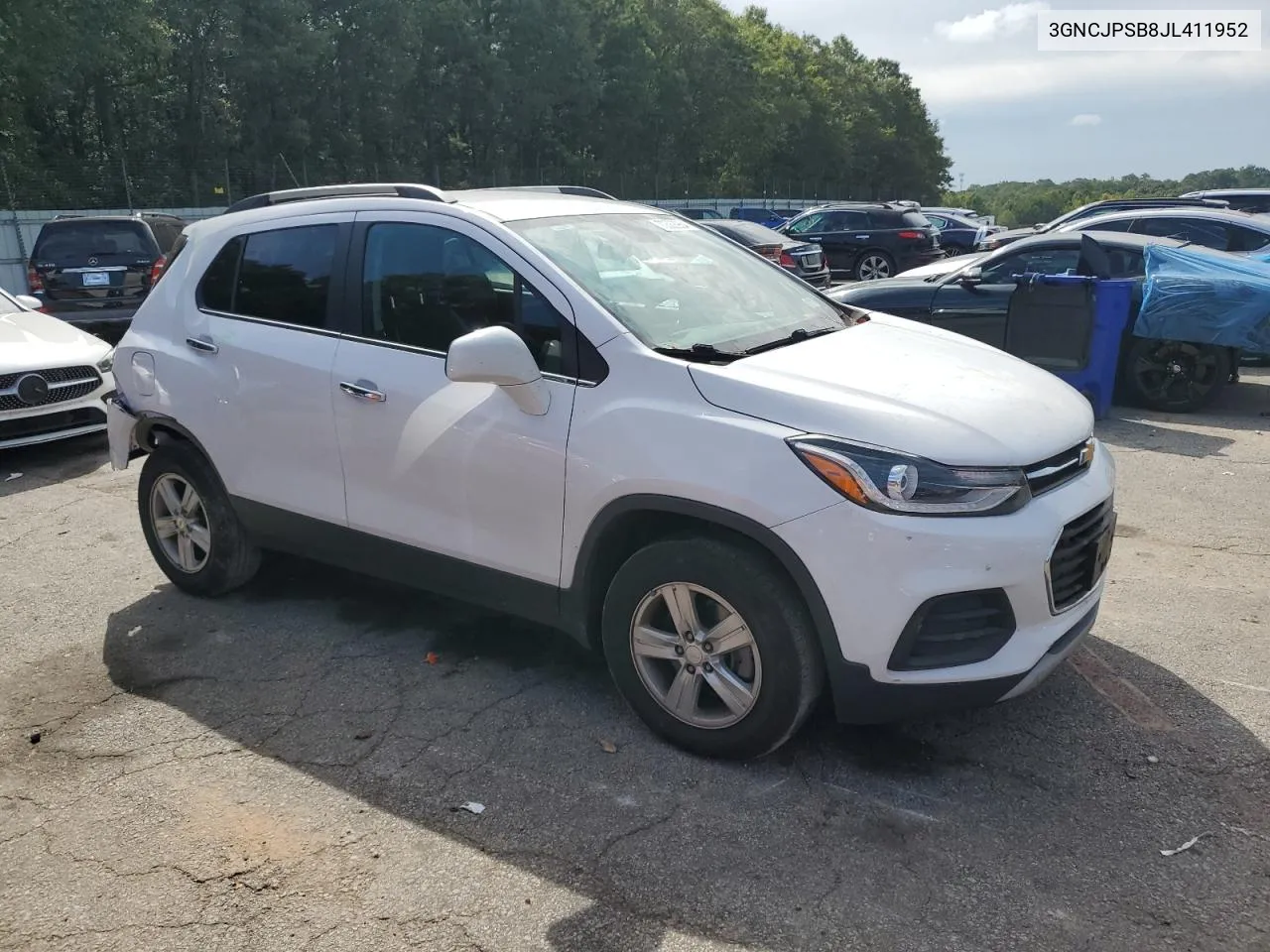 2018 Chevrolet Trax 1Lt VIN: 3GNCJPSB8JL411952 Lot: 70568964