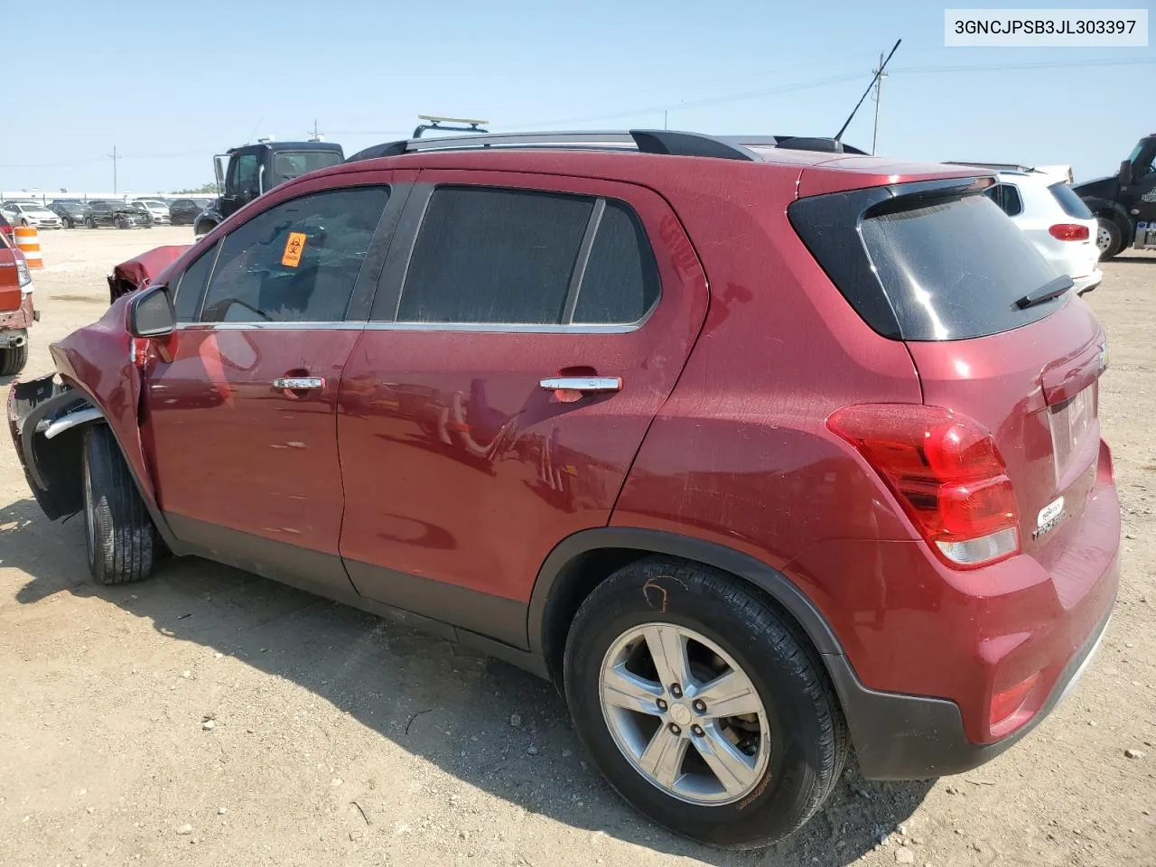 2018 Chevrolet Trax 1Lt VIN: 3GNCJPSB3JL303397 Lot: 70803614