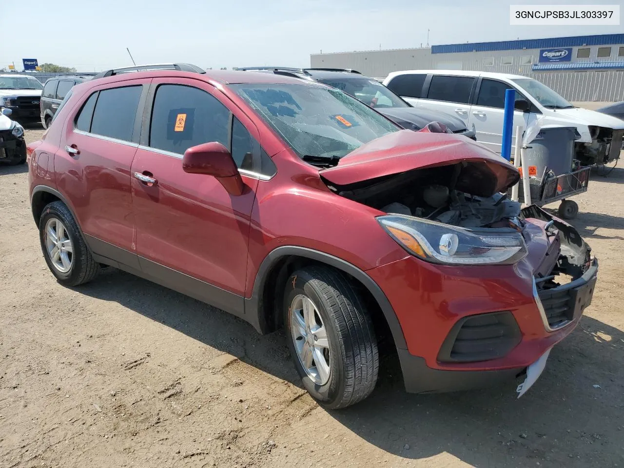 3GNCJPSB3JL303397 2018 Chevrolet Trax 1Lt