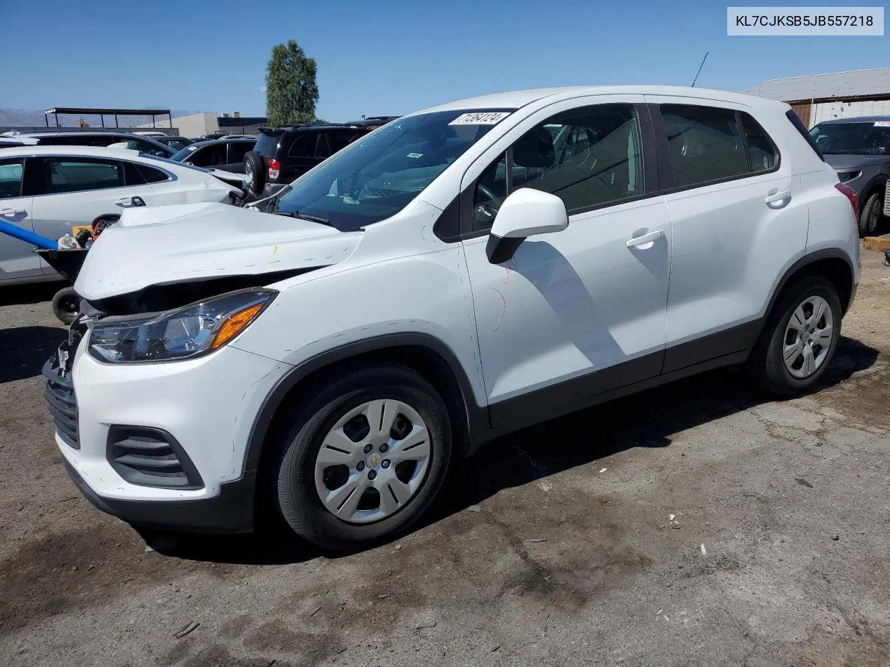 2018 Chevrolet Trax Ls VIN: KL7CJKSB5JB557218 Lot: 71364124