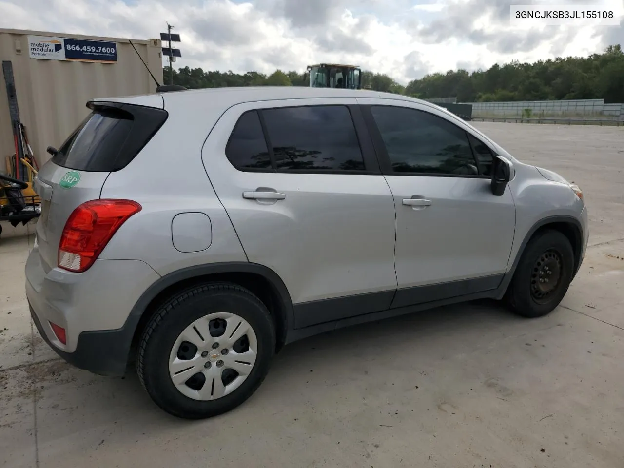 2018 Chevrolet Trax Ls VIN: 3GNCJKSB3JL155108 Lot: 71641544