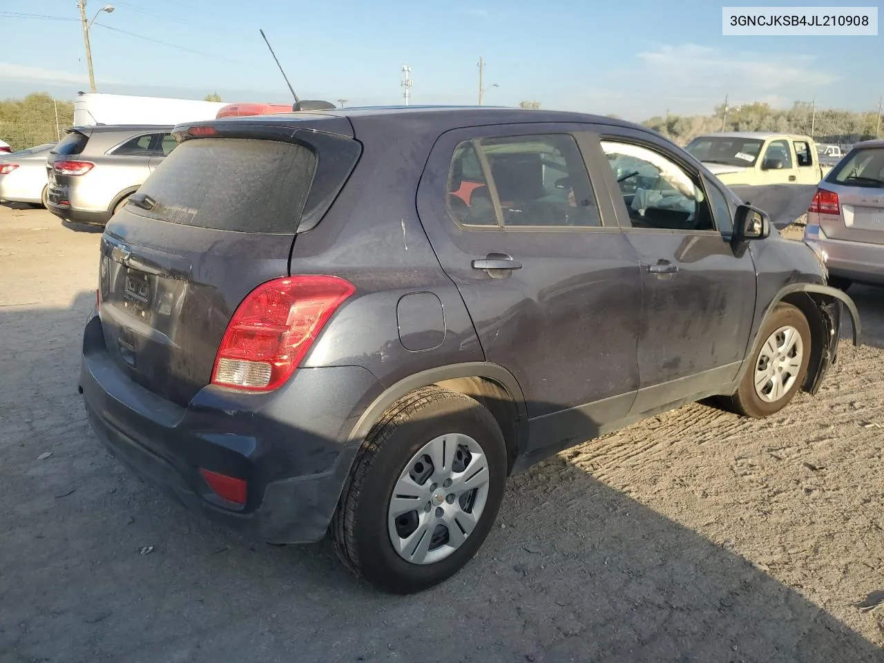 3GNCJKSB4JL210908 2018 Chevrolet Trax Ls