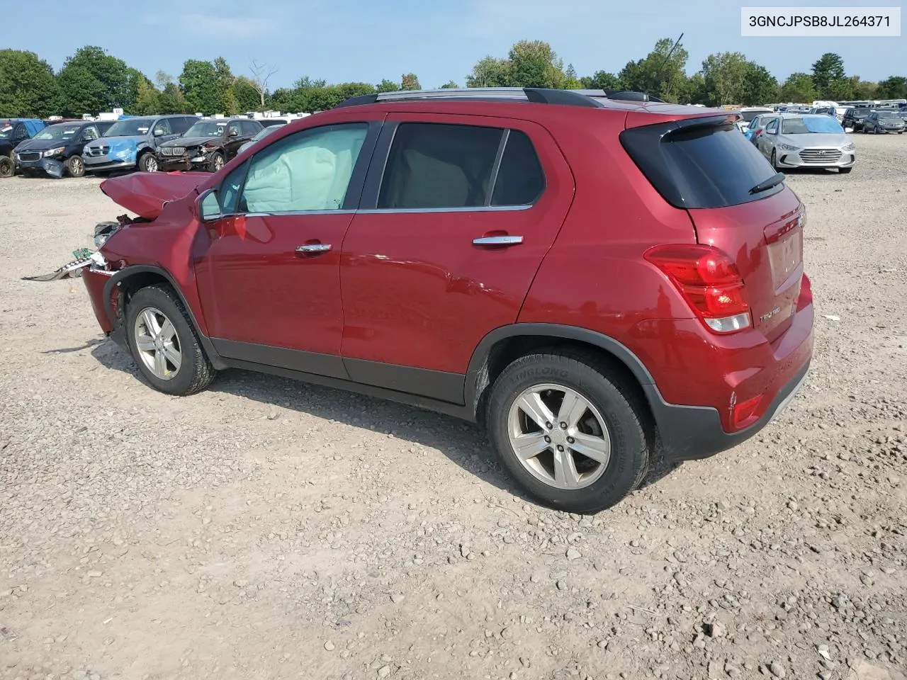 2018 Chevrolet Trax 1Lt VIN: 3GNCJPSB8JL264371 Lot: 72030534